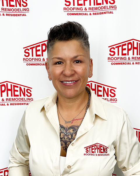 Erica Torrez, Stephens Roofing Production Manager